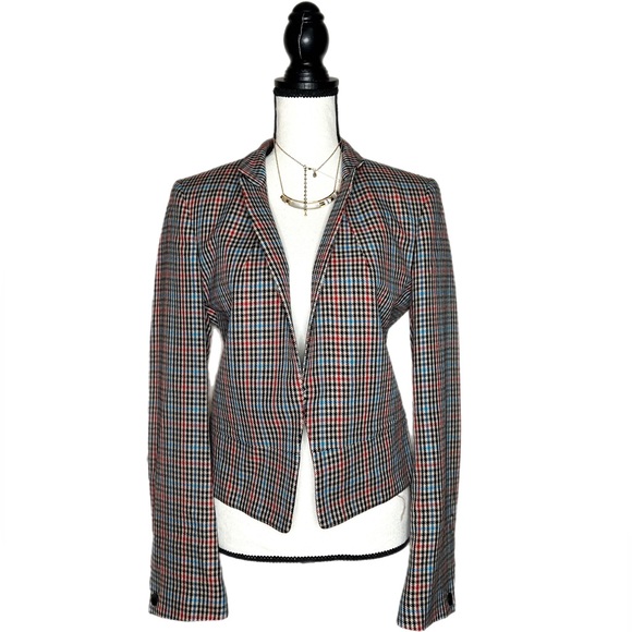 Rag&Bone Elliot Plaid Wool Blazer NWOT 10 - Picture 3 of 13